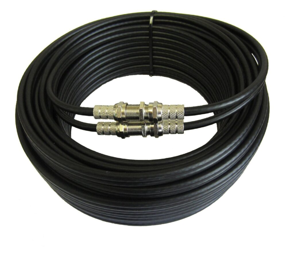 Twin Satellite Cable Extension Kit In Black Sky HD / Sky Q / Sky Plus